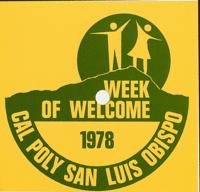 Fall 1978 Cal Poly WOW (Week of Welcome) record produced at KCPR